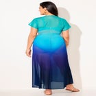 Twist Front Mesh Cut-Out Cover Up Dress image number null