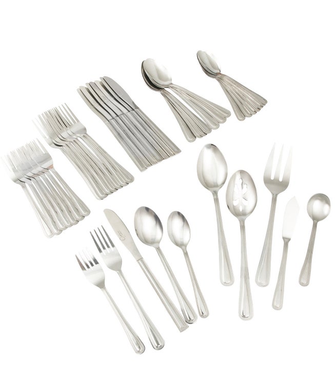 Gibson Home 45-Pc. Aston Flatware Set image number null