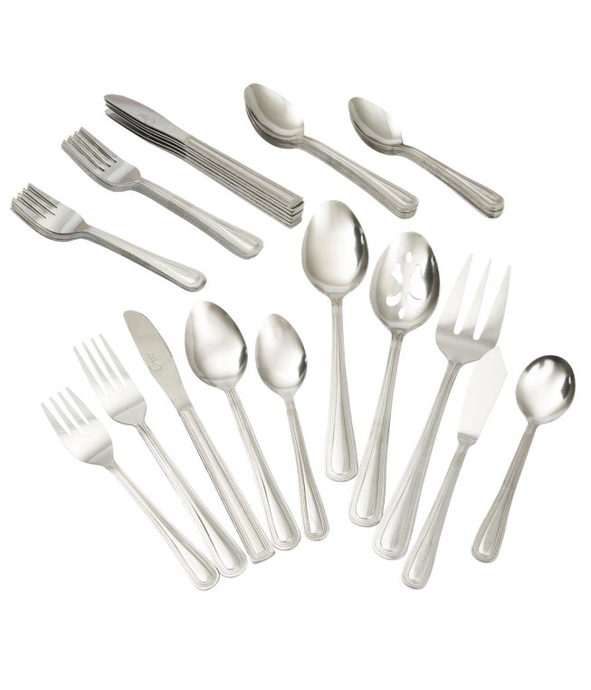 Gibson Home 45-Pc. Aston Flatware Set image number null
