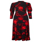 Stretch Knit Mockneck Maxi Dress image number null