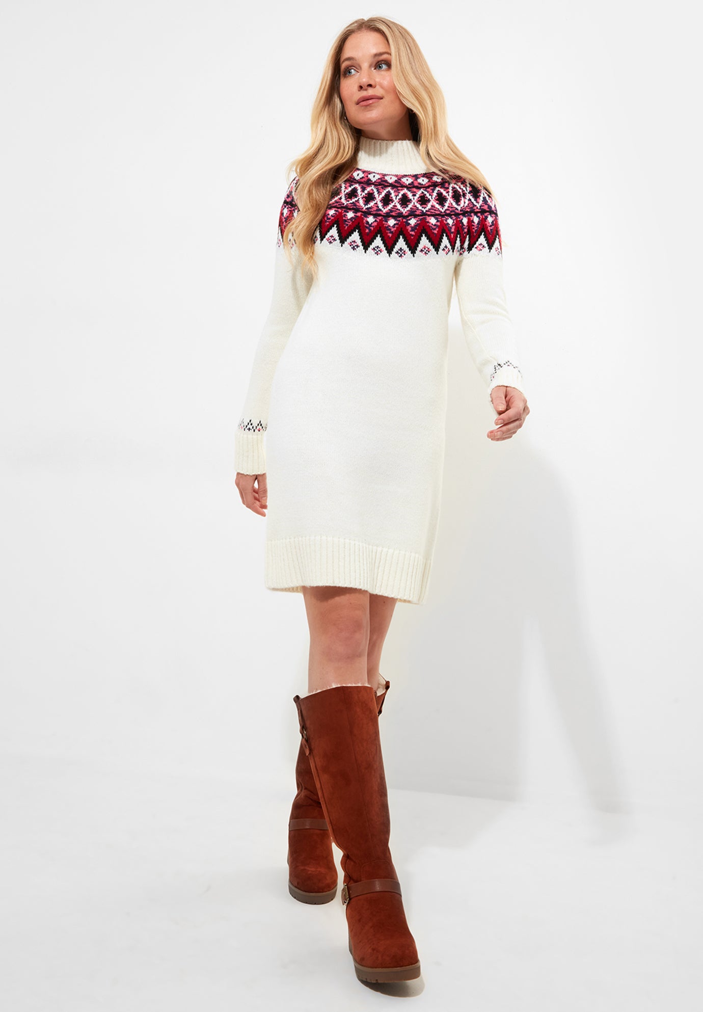 Fairisle Sweater Dress image number 0