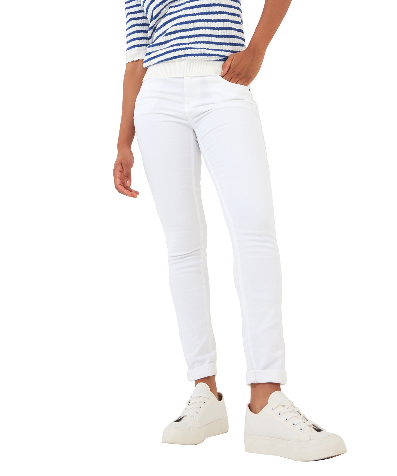 Stretch Denim Slim Straight Jeans image number 1