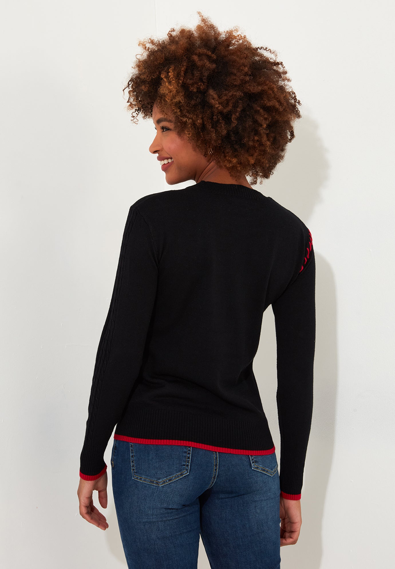 Puppy In Plaid Pullover Novelty Sweater image number 3