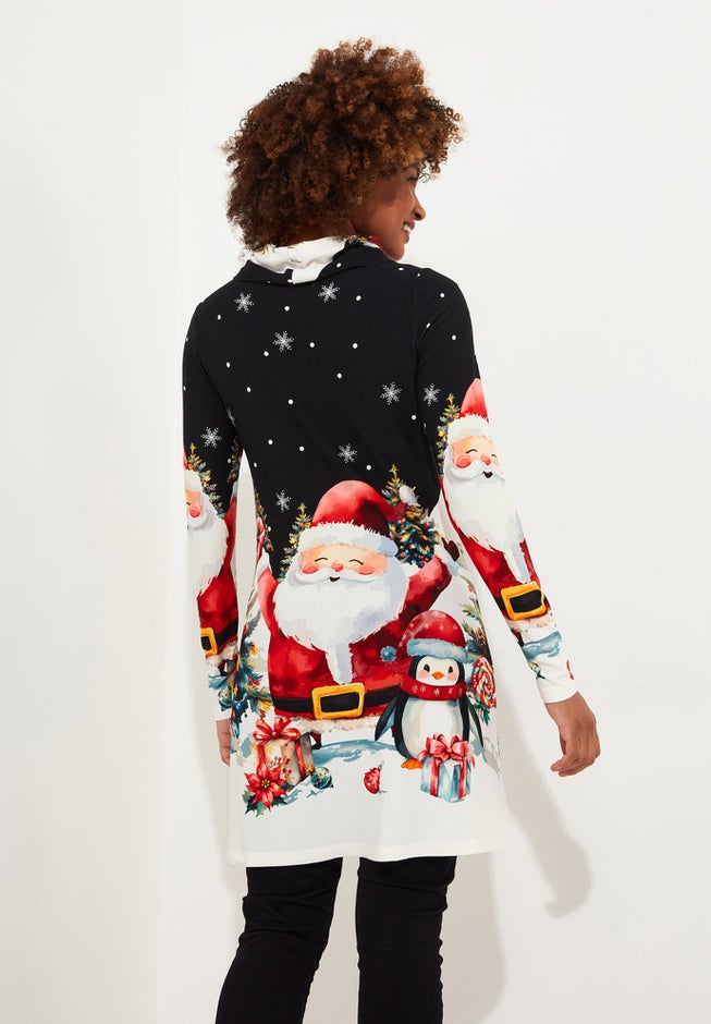 STRETCH KNIT SANTA TUNIC image number 3