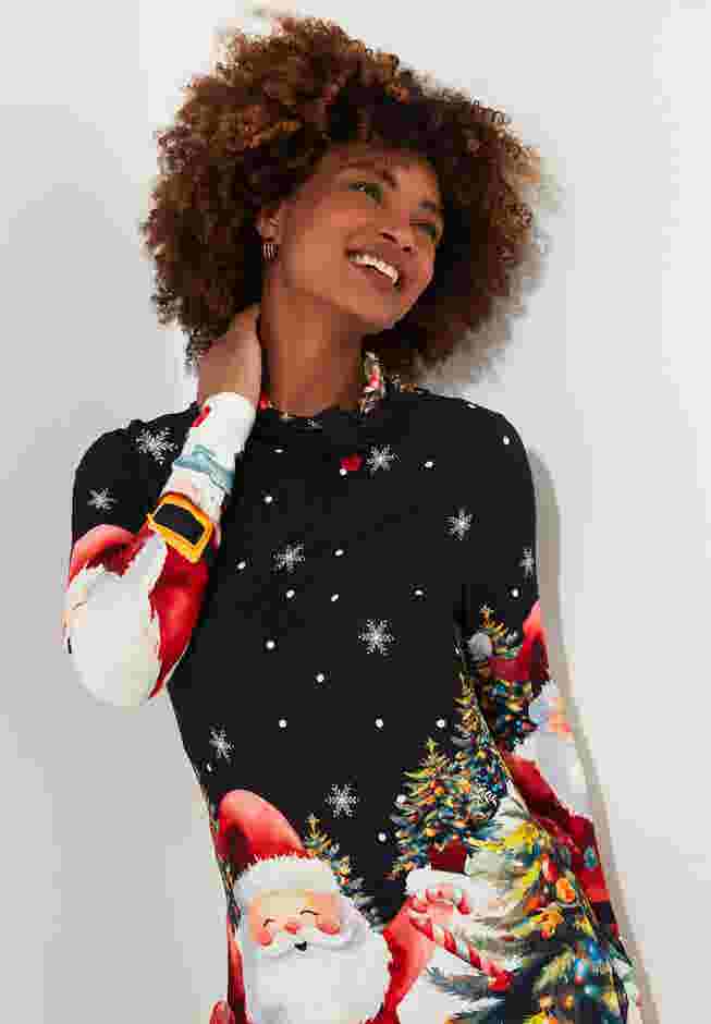 STRETCH KNIT SANTA TUNIC image number 4