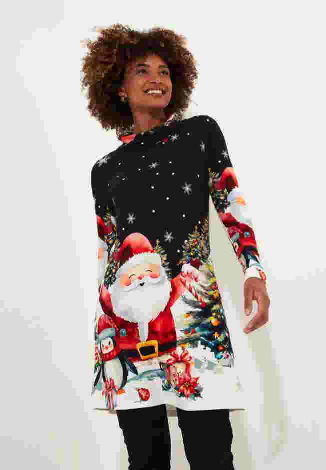 STRETCH KNIT SANTA TUNIC image number 0