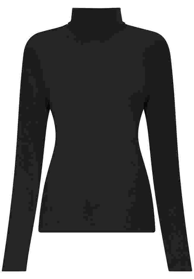 Stretch Knit Turtleneck Tee image number 1