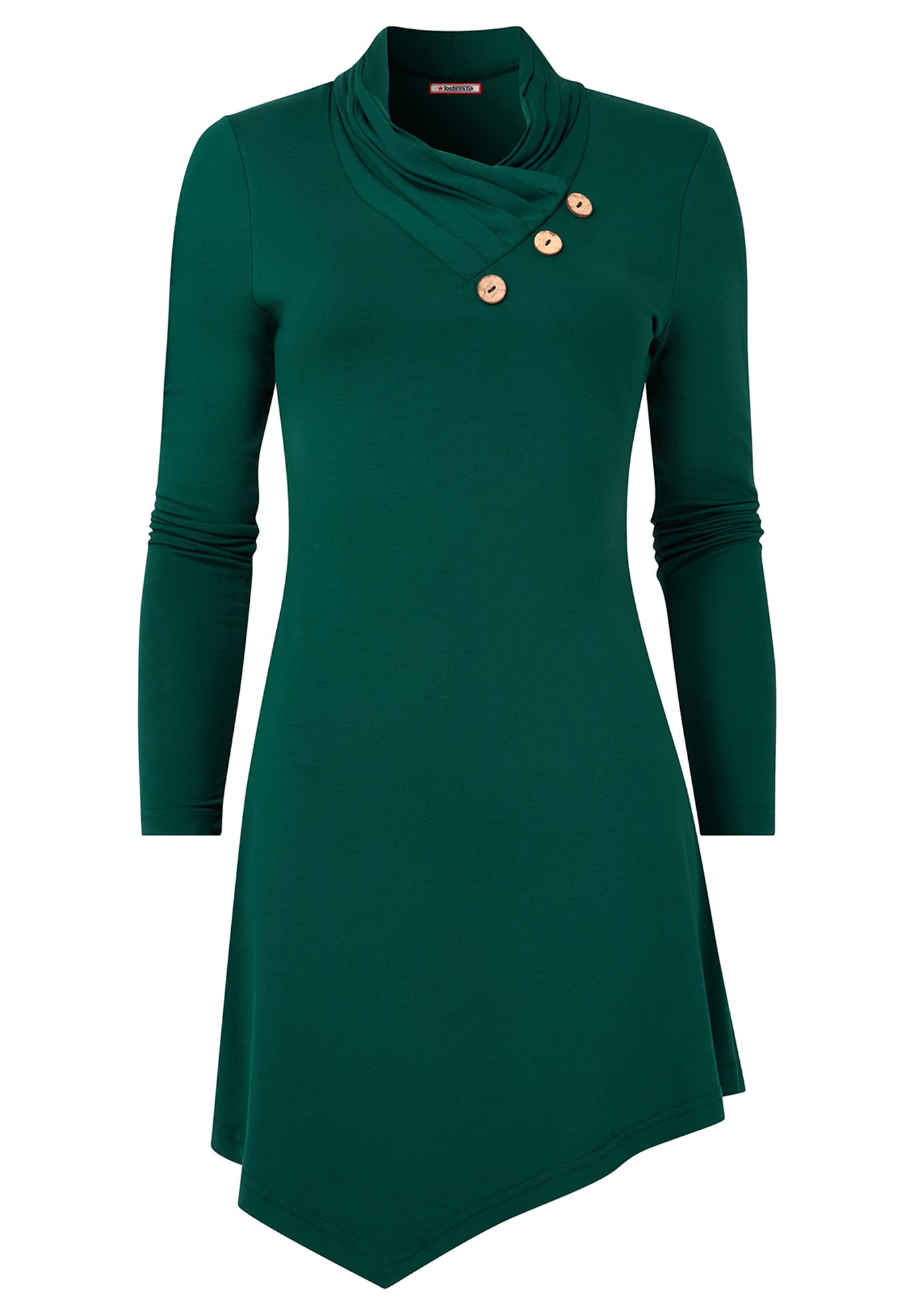 Stretch Knit Asymmetrical Tunic image number 1