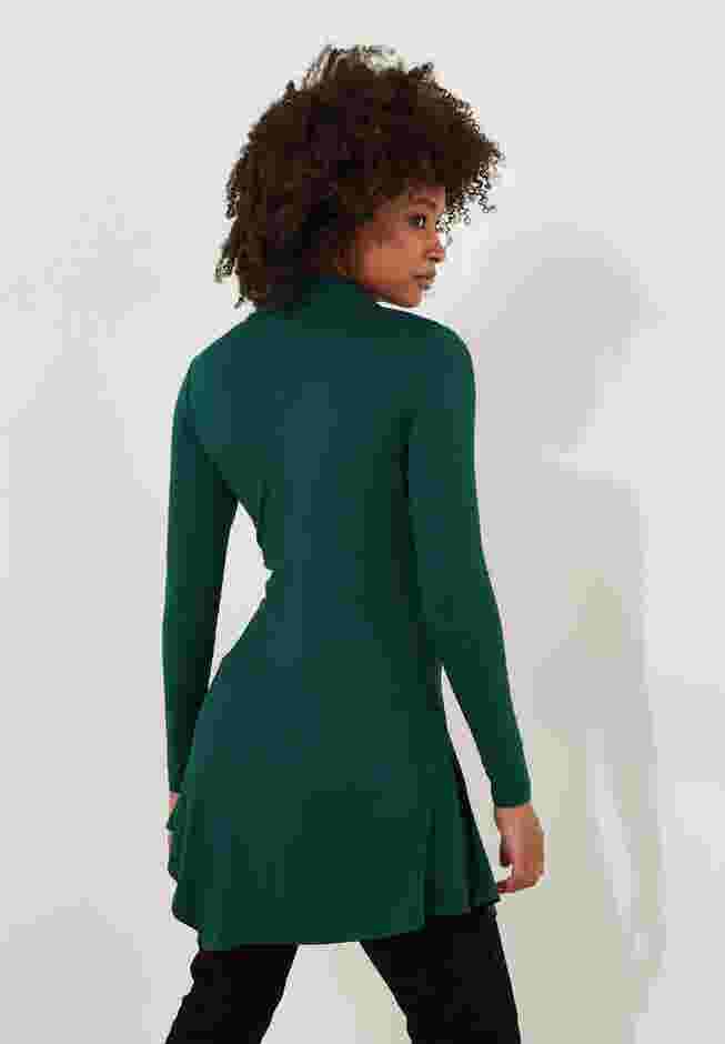 Stretch Knit Asymmetrical Tunic image number 4