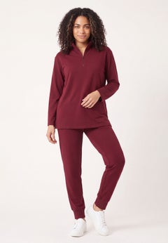 &frac14; Zip Collar French Terry Sweatshirt