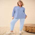 &frac14; ZIP COLLAR FRENCH TERRY SWEATSHIRT image number null