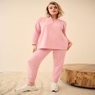 &frac14; ZIP COLLAR FRENCH TERRY SWEATSHIRT image number null