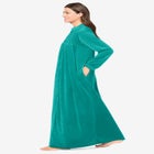 Smocked Velour Long Robe image number null