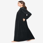 Smocked Velour Long Robe image number null
