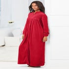 Smocked Velour Long Robe image number null