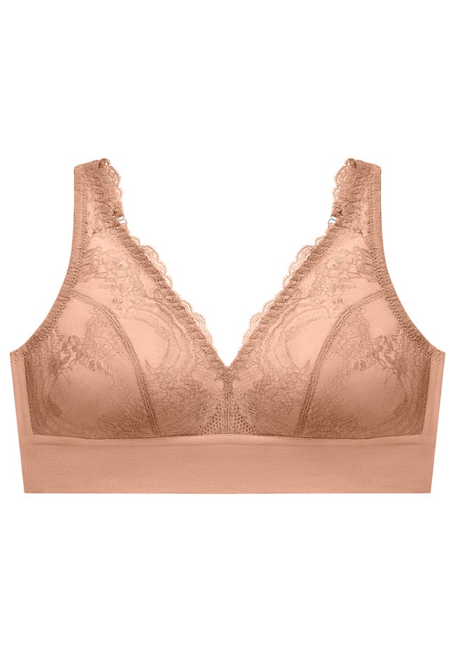 Glamorise® Bramour Lexington Lace Plunge Bralette image number 2