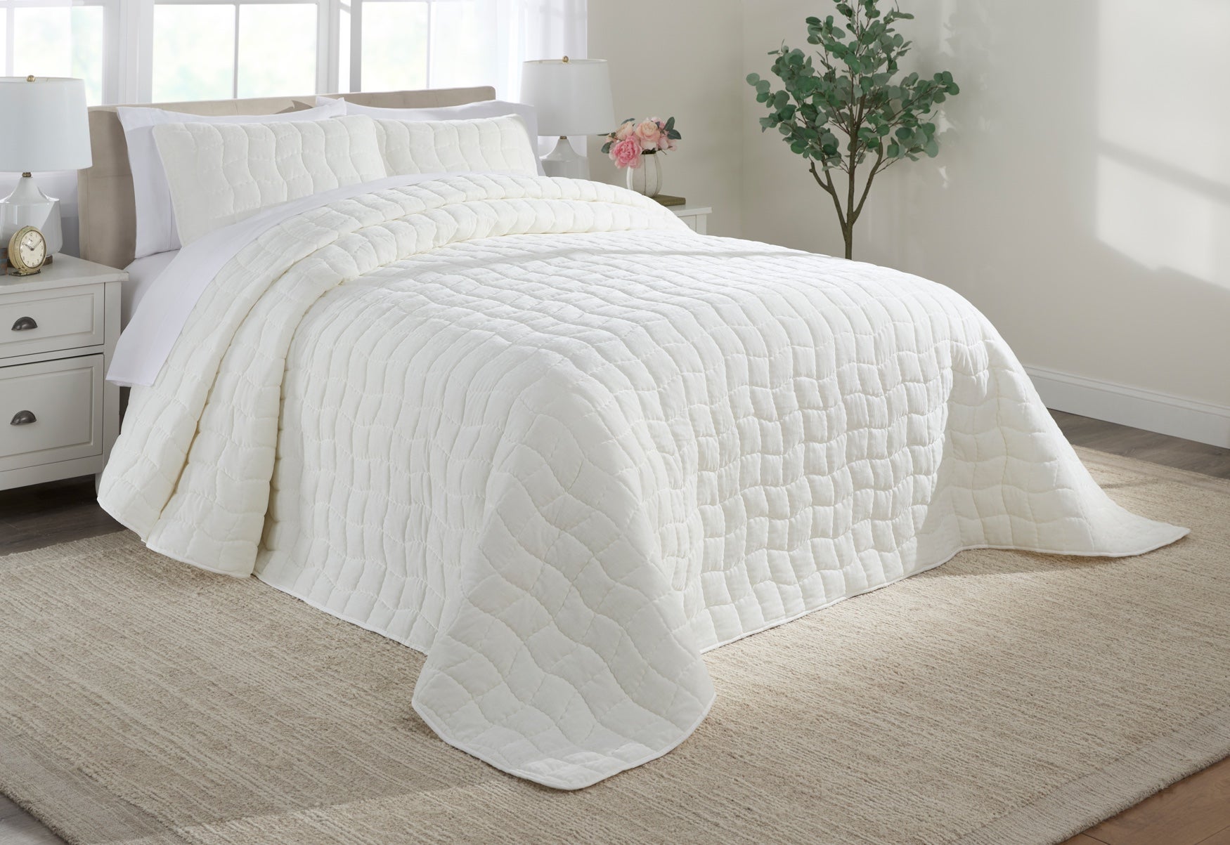 Cloud Quilted 3-Pc. Bedspread Set  image number 0