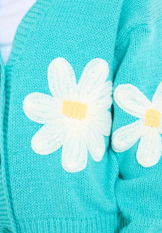 V-Neck Daisy Cardigan image number 2