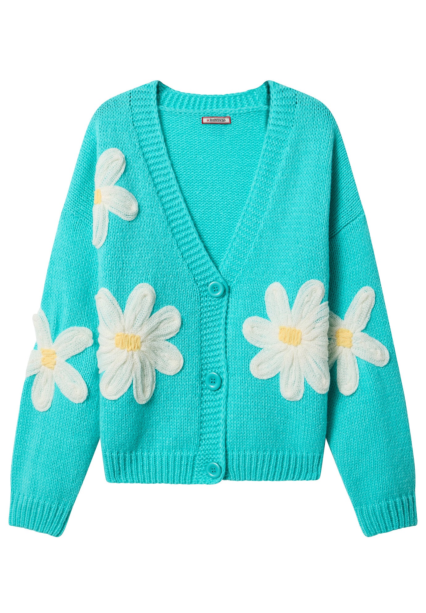 V-Neck Daisy Cardigan image number 4