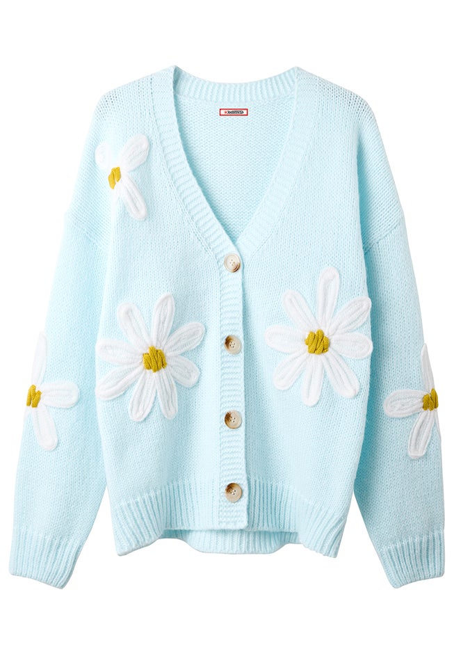 V-Neck Daisy Cardigan image number 3