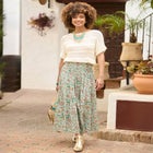 Boatneck Pointelle Sweater image number null