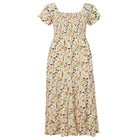 Smocked Crinkle Meadow Maxi Dress image number null