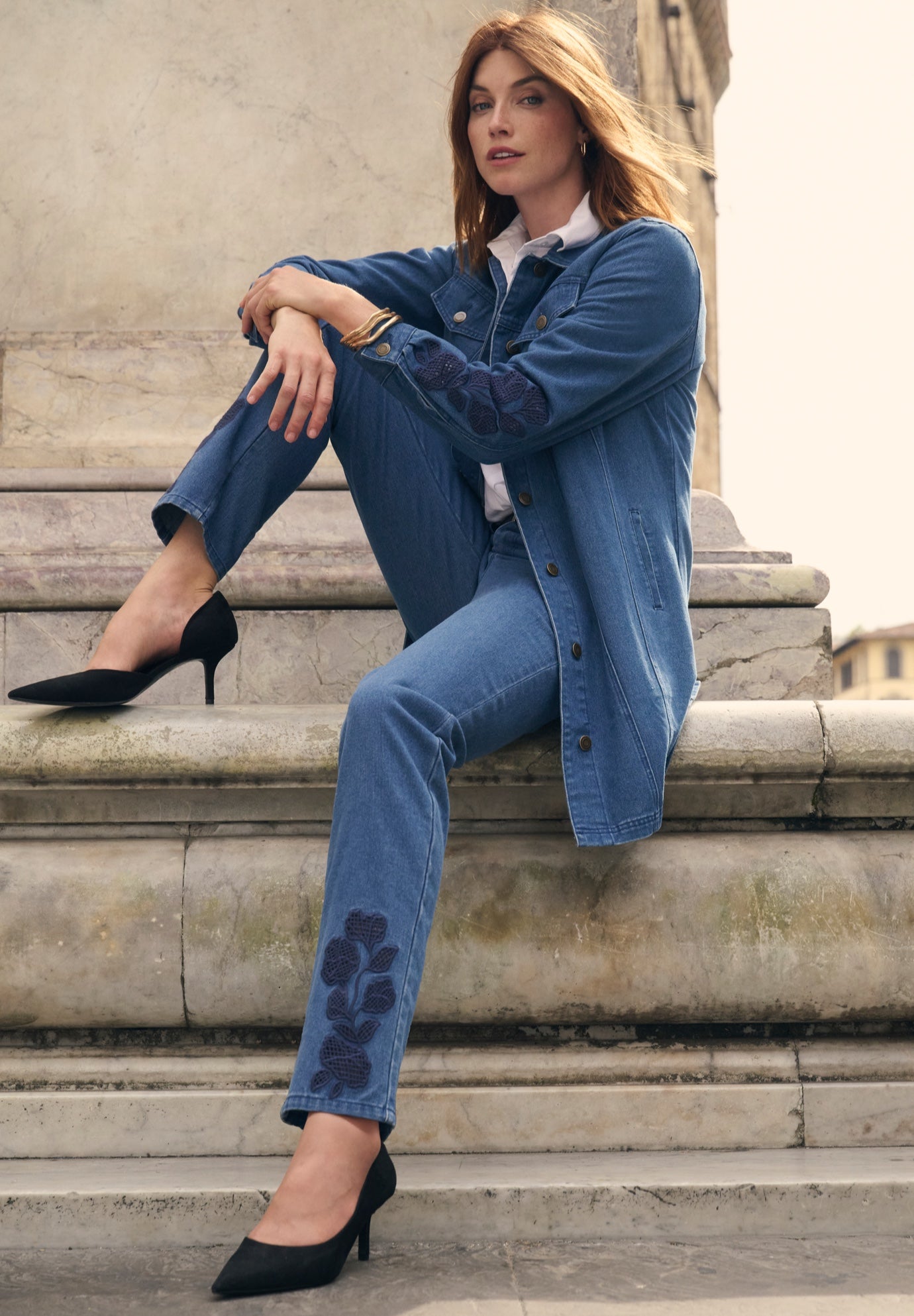 Classic Cotton Denim Straight-Leg Jean image number 0