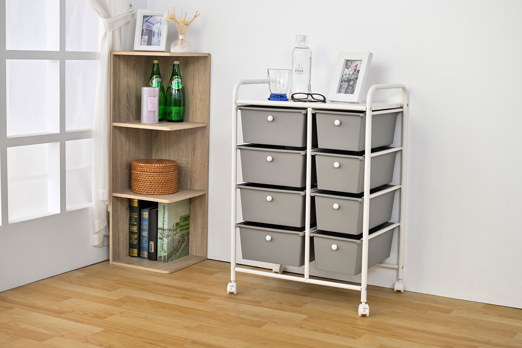 8-Drawer Rolling Cart image number 0