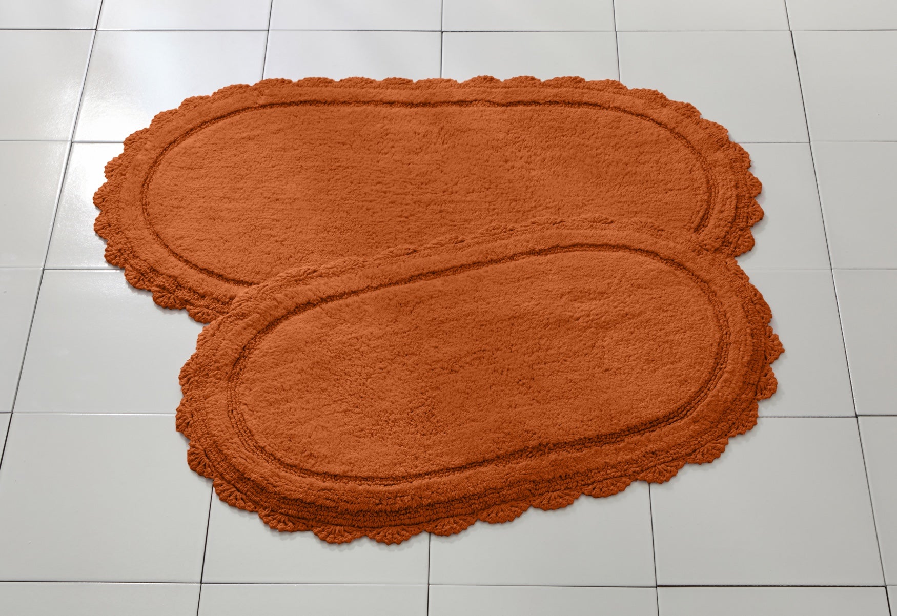 Oval Crochet Bath Mat image number 0