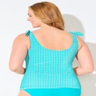Scoop Neck Tie-Shoulder Tankini Top image number null