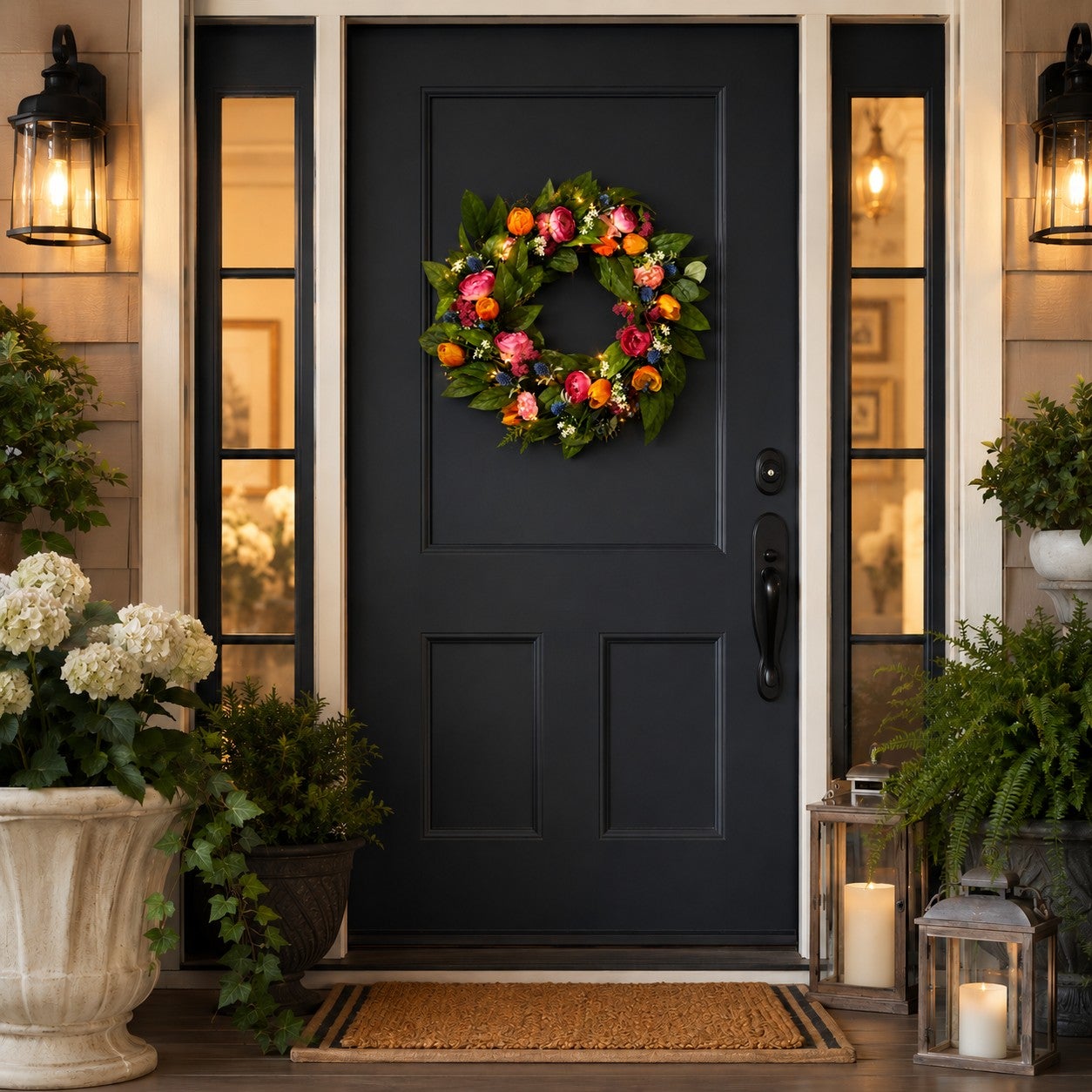  Pre-Lit Botanical Bliss 24&rdquo; Wreath image number 5