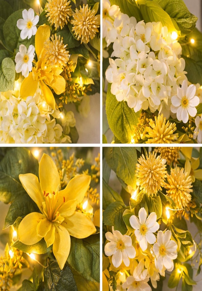 Pre-Lit Citrus Grove 24" Wreath  image number 1