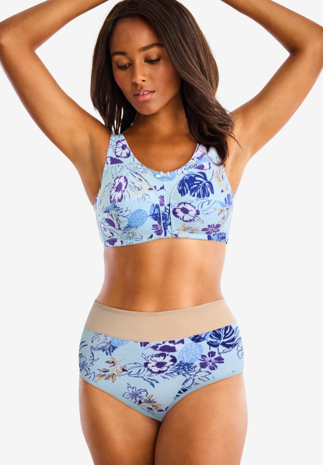 3-Pack Cotton Wireless Bra image number 4