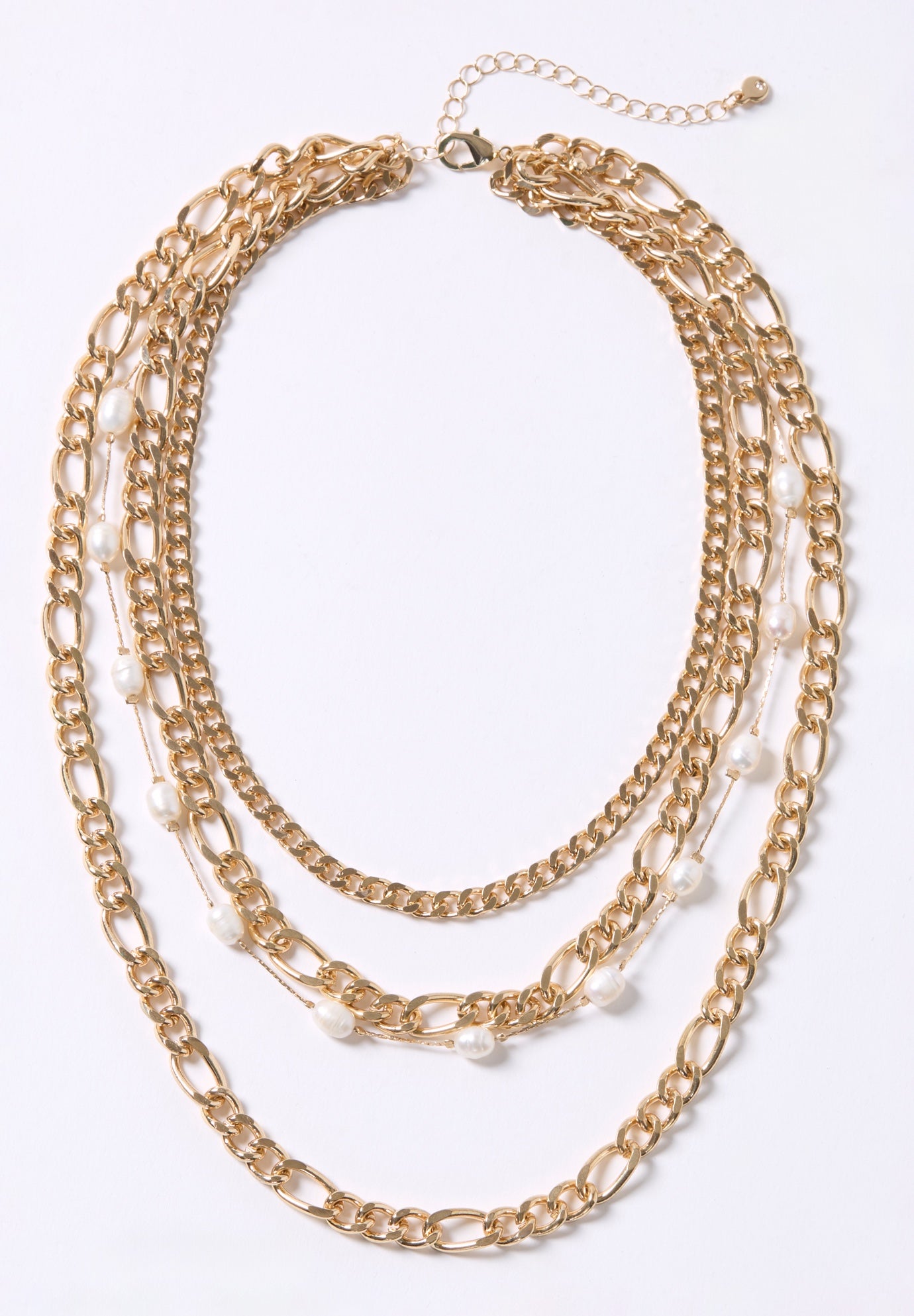4-Row Layered Necklace image number 0