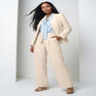 Linen Wide-Leg Trouser image number null
