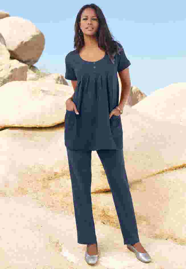 Straight Leg Soft Knit Pant image number 4