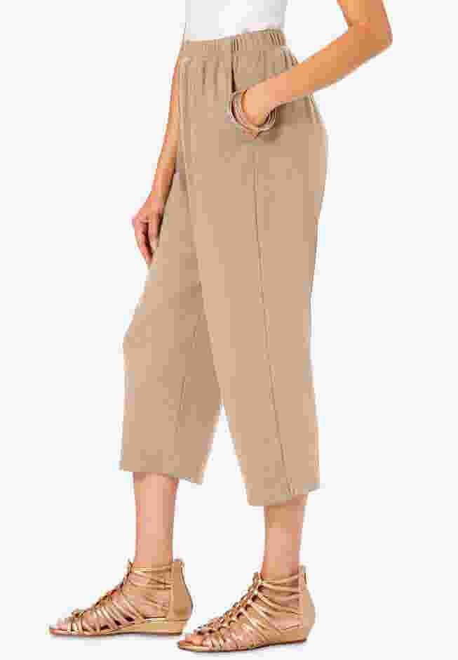 Soft Knit Capri Pant image number 2