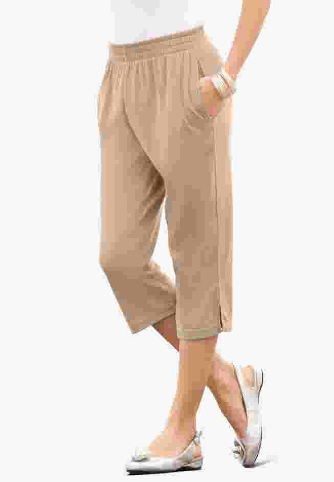 Soft Knit Capri Pant image number 0