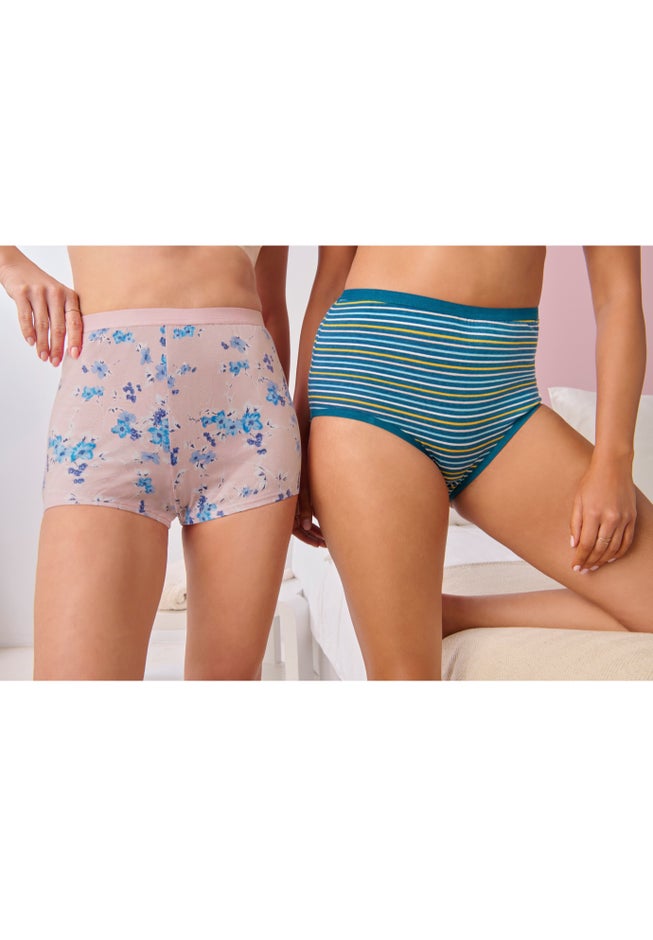 Comfort Choice Soft Cotton Brief/Boyshort 4-Pack image number 2