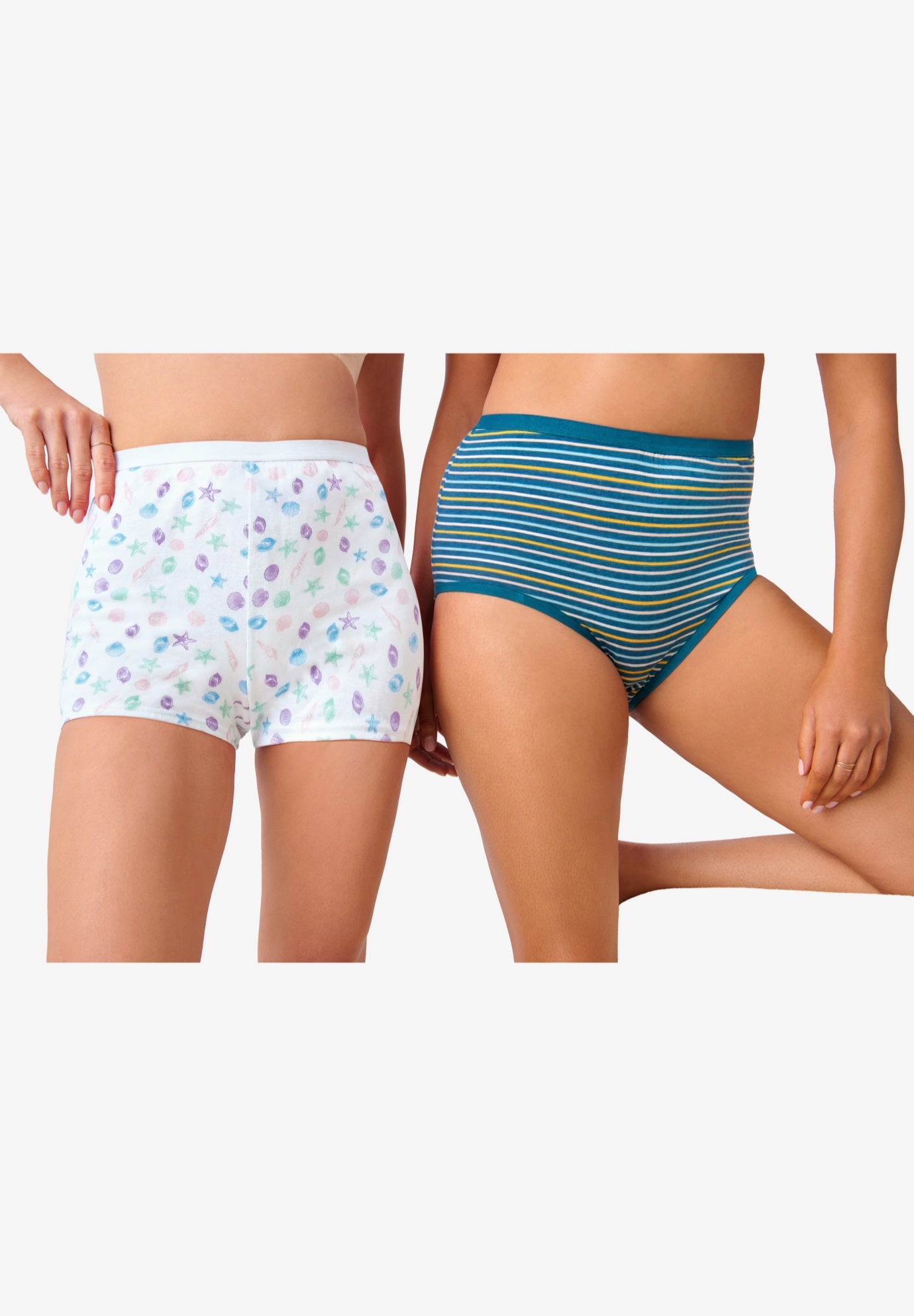 Comfort Choice Soft Cotton Brief/Boyshort 4-Pack image number 0