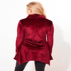 Rhinstone Velvet Cowl Neck Tunic image number null