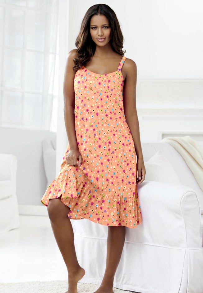 Sleeveless Knit Chemise Sleepshirt image number 5