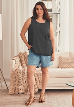 Chambray Sleeveless Tank