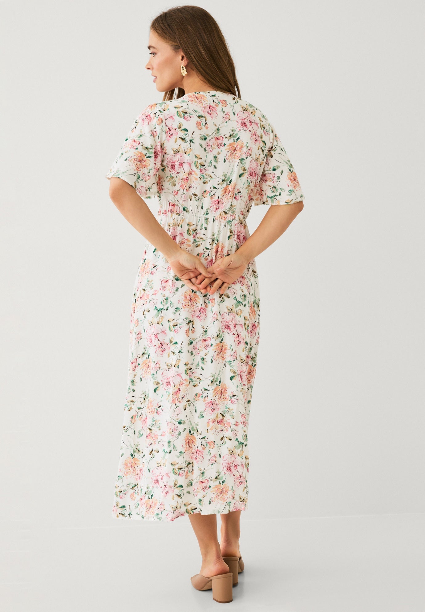 Button Front Empire Maxi Dress image number 1