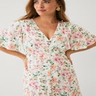 Button Front Empire Maxi Dress image number null