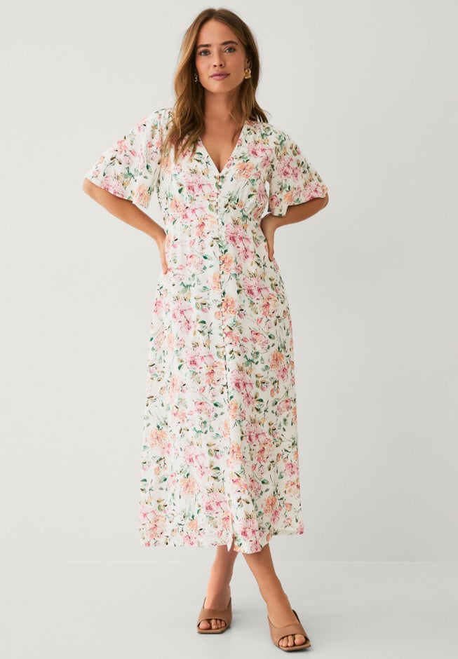 ellos maxi dress ellos Button Front Empire Maxi Dress