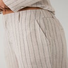 Wide Leg Elastic Waist Linen Trouser image number null