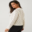 Open Work Button Front Cardigan image number null