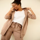Cotton Jersey Slub Crew Neck Tee With Rolled Cuffs image number null