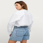 Denim 5-pocket Relaxed &ldquo;mom" Shorts image number null